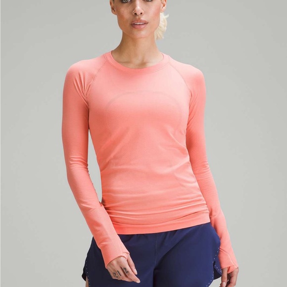 lululemon athletica Tops - Lululemon Swiftly Tech Long Sleeve 2.0 Sunny Coral 6